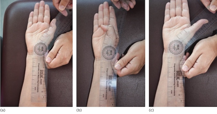 ROM gấp duỗi  CMC ngón cái