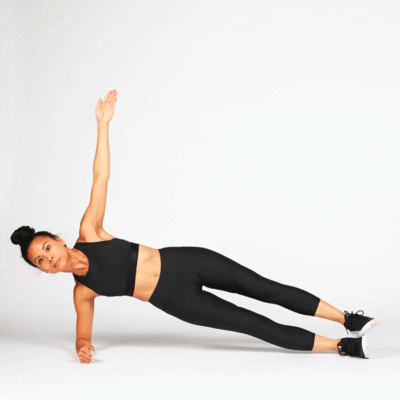 Làm ván một bên kèm nâng chân