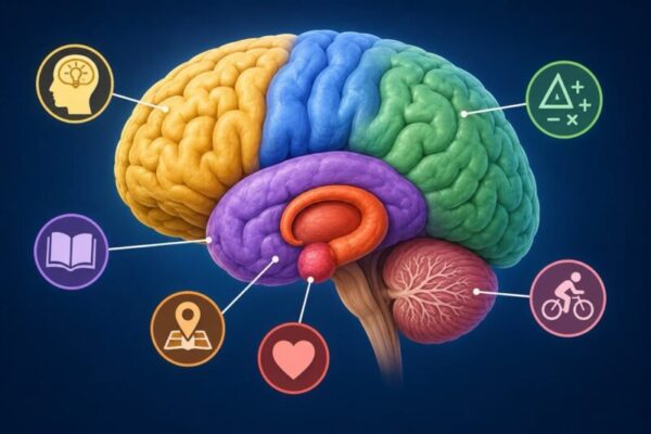 CÁC VÙNG ĐẤT CỦA TRÍ NHỚ
